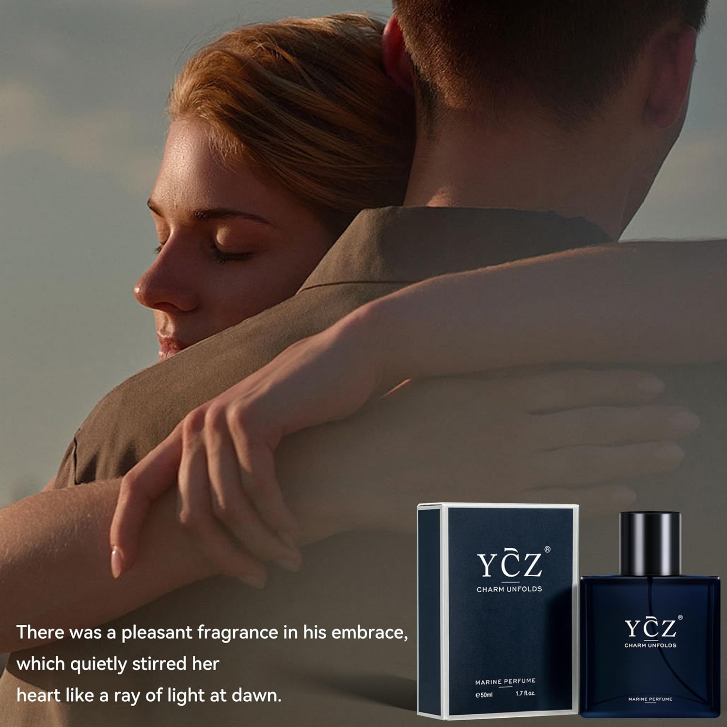 Charm Unfolds Marine Perfume for Men, 1.7 Oz. Long Lasting Eau De Parfum Cologne for Men, Oriental Woody Fragrance - Ideal Special Occasions, Making It the Ideal Gentlemen’S Gift
