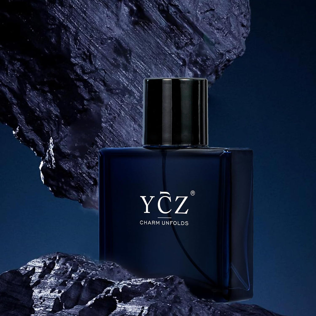 Charm Unfolds Marine Perfume for Men, 1.7 Oz. Long Lasting Eau De Parfum Cologne for Men, Oriental Woody Fragrance - Ideal Special Occasions, Making It the Ideal Gentlemen’S Gift